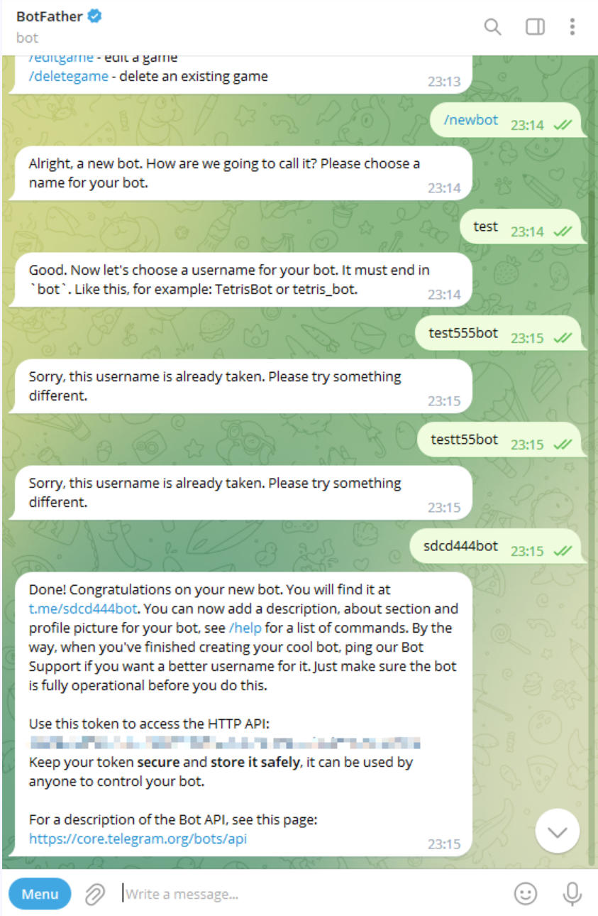 Telegram-Bot 的注册和使用 Python 编写 机器人