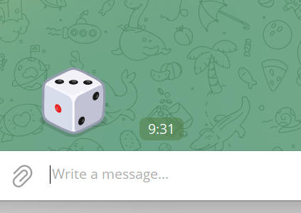 Telegram Bot API senddice 使用教程